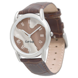 Elegant Luxury Faux Cow Leather Modern Collection Watch