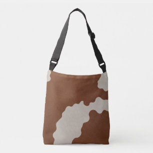 Elegant Luxury Faux Cow Leather Popular Collection Crossbody Bag