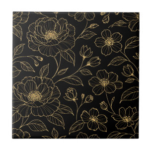 Elegant Luxury Floral Seamless Ceramic Tile