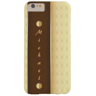 Elegant Luxury in Gold and Brown Barely There iPhone 6 Plus Case