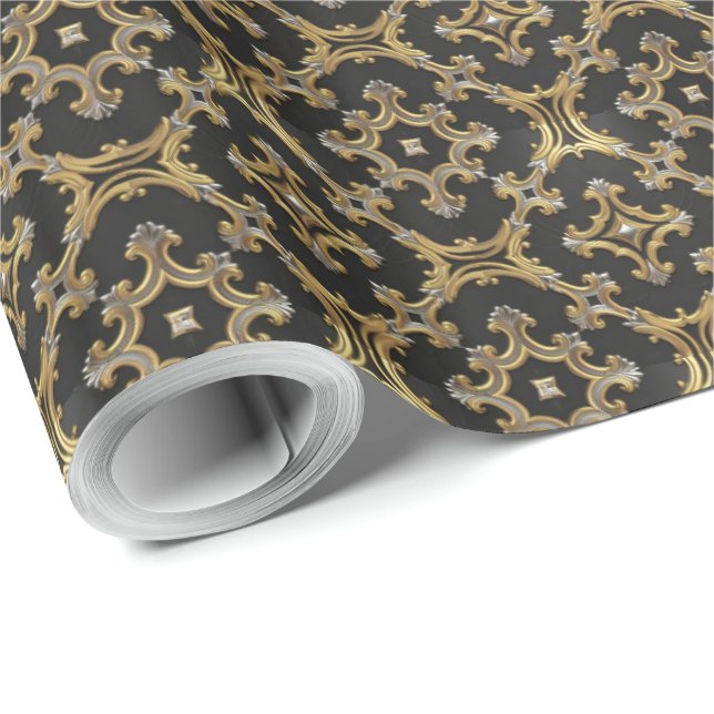 Elegant luxury look  wrapping paper (Roll Corner)