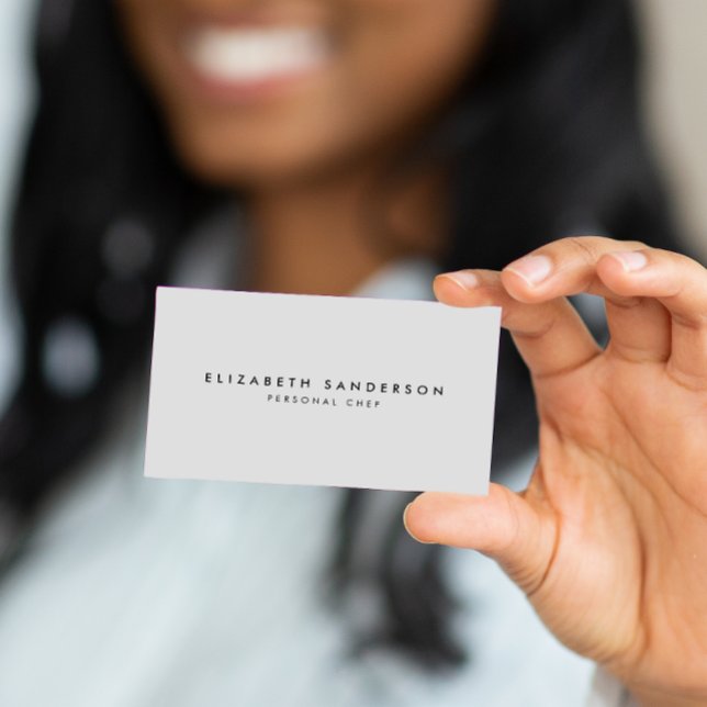 Elegant Luxury Minimal Light Gray QR CODE Business Card (Creator Uploaded)