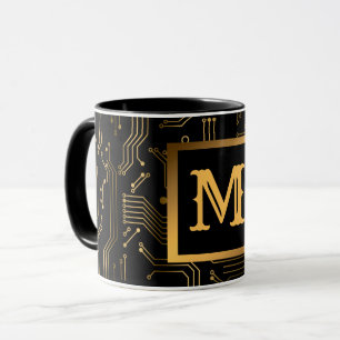 Elegant Luxury Professional Monogrammed Mug