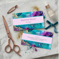 Elegant luxury purple pink teal gold glitter style