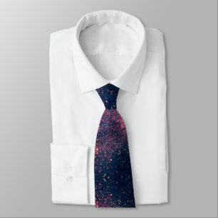 Elegant luxury stars and splashes neck tie
