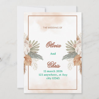 Elegant Luxury Wedding Invitation Card