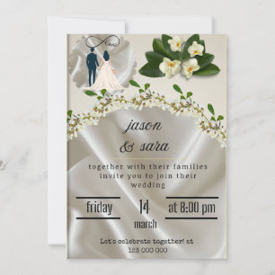 Elegant Luxury Wedding Invitation   Editable Templ