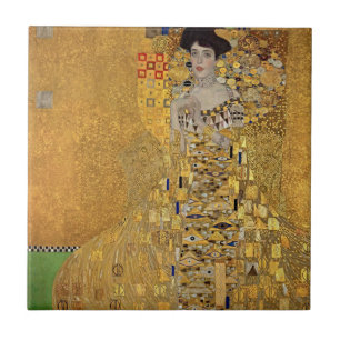 Elegant Luxury with Gustav Klimt's Portrait Ceramic Tile