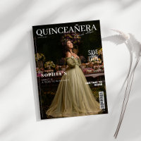 Elegant Magazine Quinceanera Save The Date 
