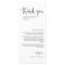 Elegant Magenta Minimal Thank You Placecard Menu