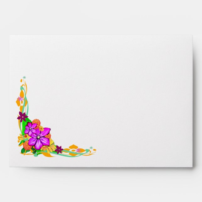 Elegant, Magical, & Bold Floral Envelope (Front)