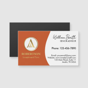 Elegant Magnetic Business Card with Logo