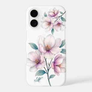 Elegant Magnolia Blossom Case with Monogram