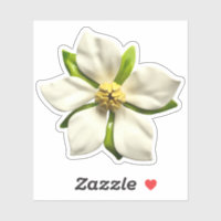 Elegant Magnolia Blossom Flower Wedding Sticker