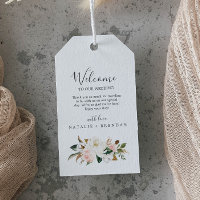 Elegant Magnolia | White and Blush Wedding Welcome
