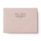 Elegant Magnolia White & Blush Wedding Invitation