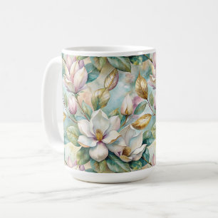 Elegant Magnolias Botanical Gold Coffee Mug