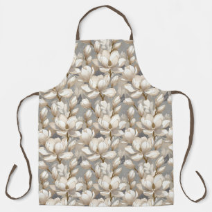 Elegant Magnolias in Smooth Neutral Curves Apron