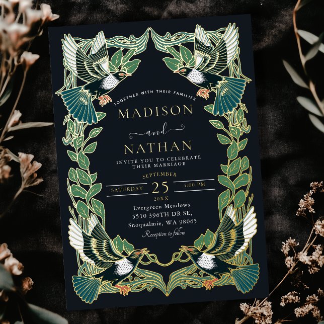 Elegant Magpie Art Nouveau Wedding  (Creator Uploaded)