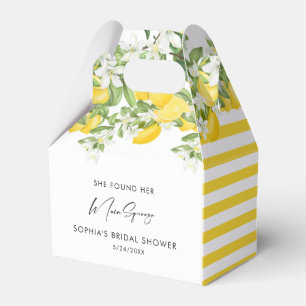 Elegant Main Squeeze Bridal Shower  Favour Box