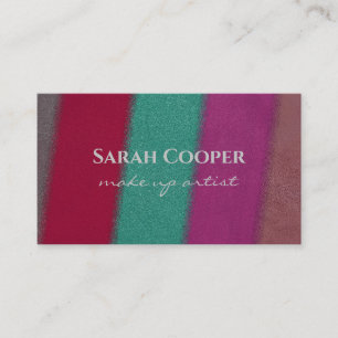 Elegant make up artist business card