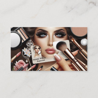 Elegant Makeup Artist Business Card