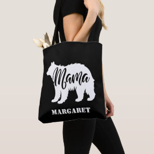 elegant mama bear personalised  tote bag