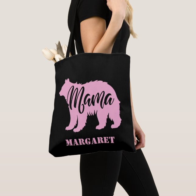 elegant mama bear personalised  tote bag (Close Up)