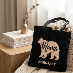 elegant mama bear personalised tote bag