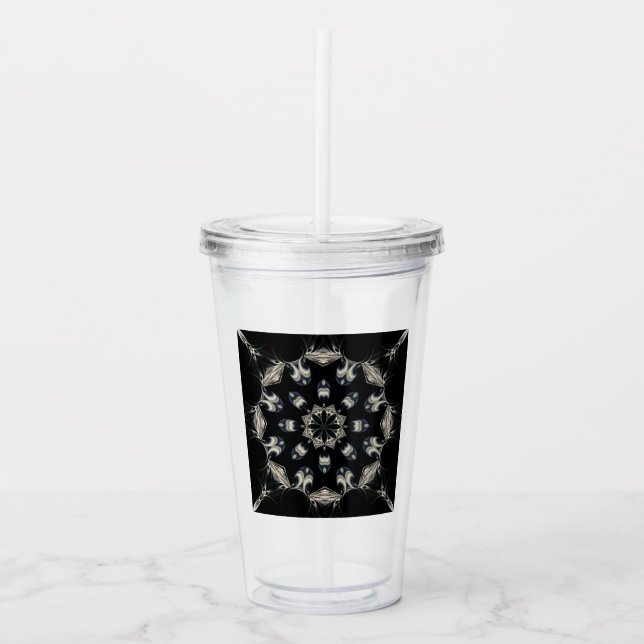 Elegant Mandala Acrylic Tumbler (Front)