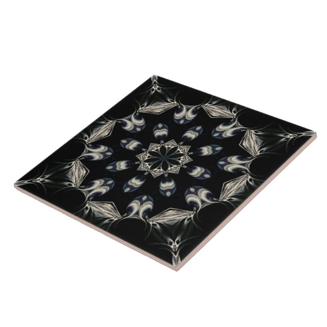 Elegant Mandala Ceramic Tile (Side)