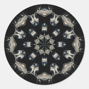 Elegant Mandala Classic Round Sticker