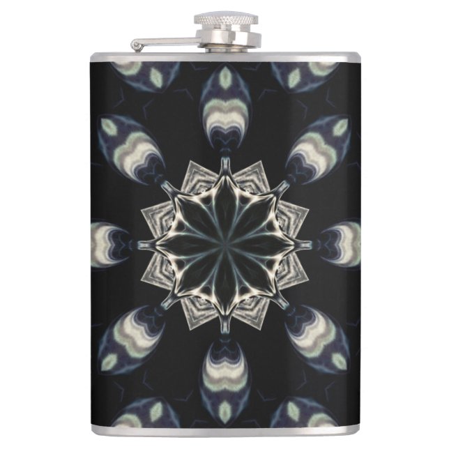Elegant Mandala Hip Flask (Front)