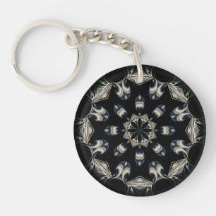 Elegant Mandala Key Ring