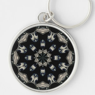Elegant Mandala Key Ring