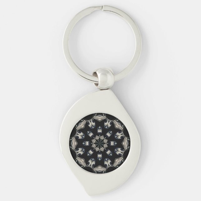 Elegant Mandala Key Ring (Front)