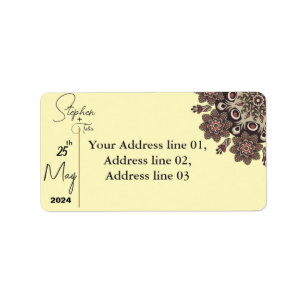 Elegant Mandala Label