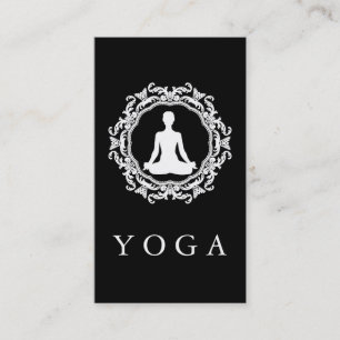 Elegant Mandala Logo Yoga Healing Health Business Card
