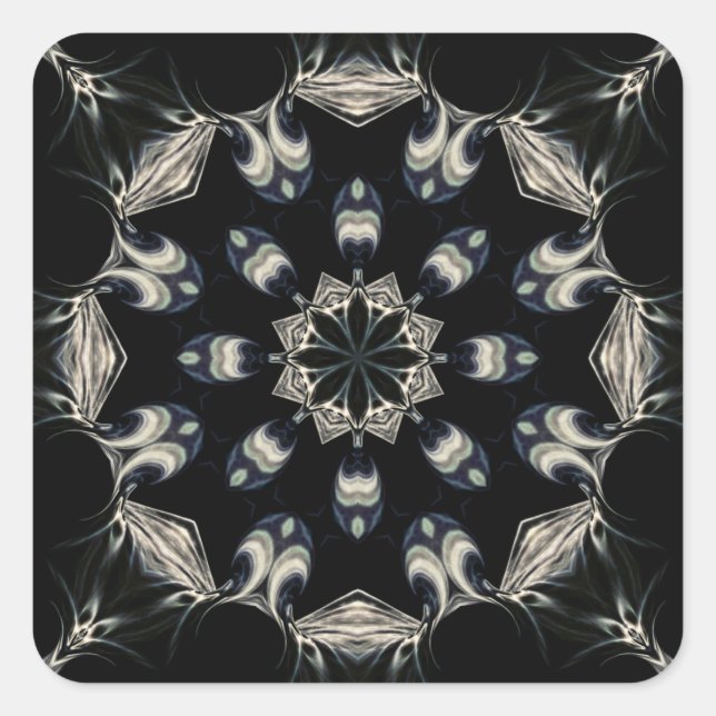 Elegant Mandala Square Sticker (Front)