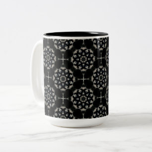 Elegant Mandala Two-Tone Coffee Mug