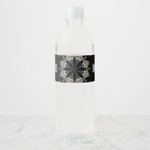 Elegant Mandala Water Bottle Label