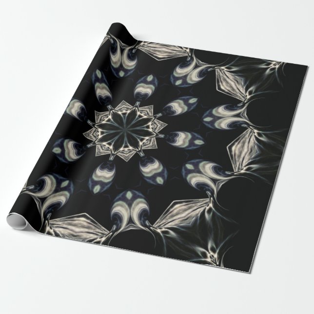 Elegant Mandala Wrapping Paper (Unrolled)