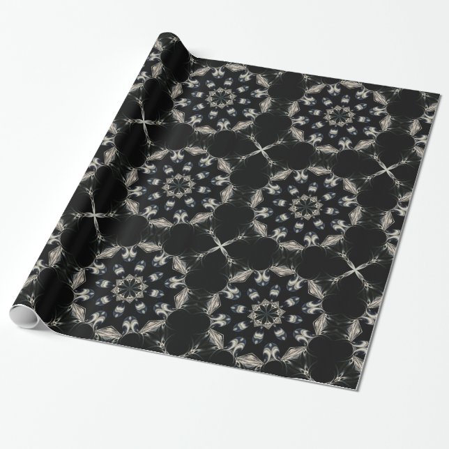 Elegant Mandala Wrapping Paper (Unrolled)