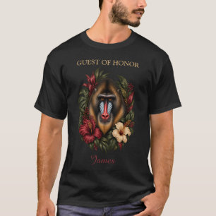 Elegant Mandrill Botanical Milestone Birthday T-Shirt