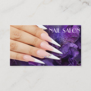 Elegant manicure nail salon Business card