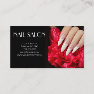 Elegant manicure nail salon Business card