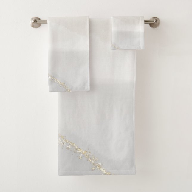 Elegant Marble Bath Towel Set (Insitu)