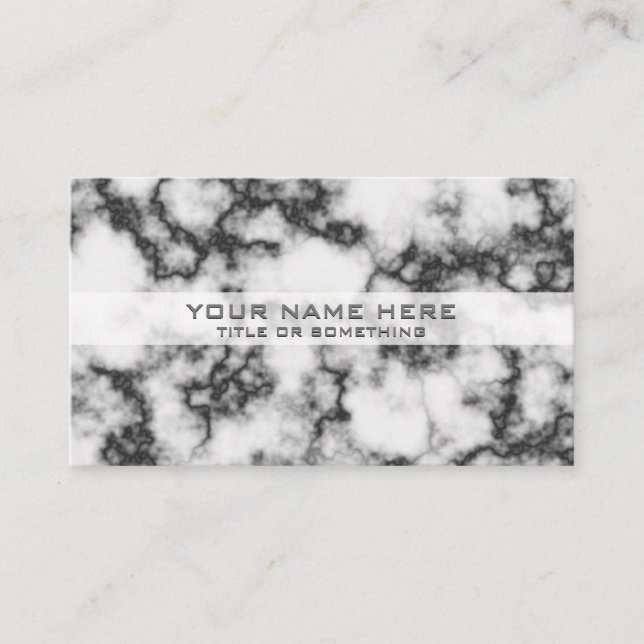 Elegant Marble Business Card (Front)