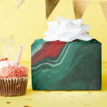 Elegant Marble Christmas Wrapping Paper 