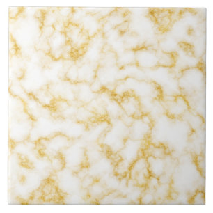 Elegant Marble - Gold White Ceramic Tile